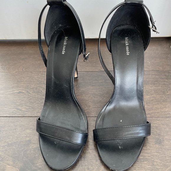 Black Strappy Sandals - Picture 2 of 4